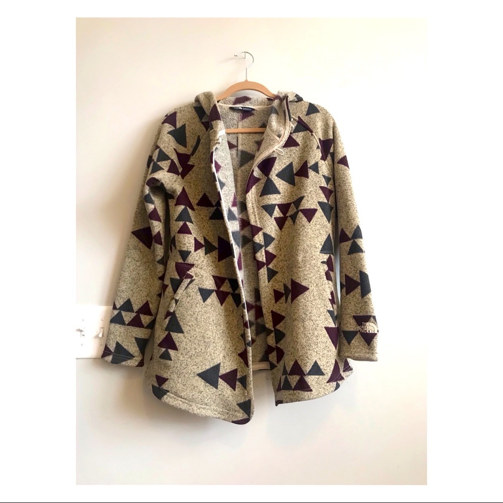 North Face Aztec Fleece Jacket/Poncho Small/Petite